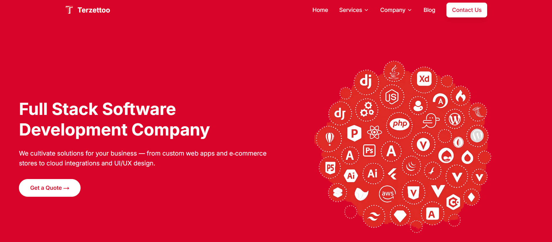 Terzettoo website landing preview